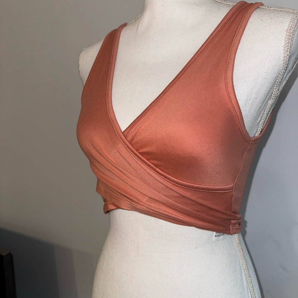 Cross Over Crop Top - Size S